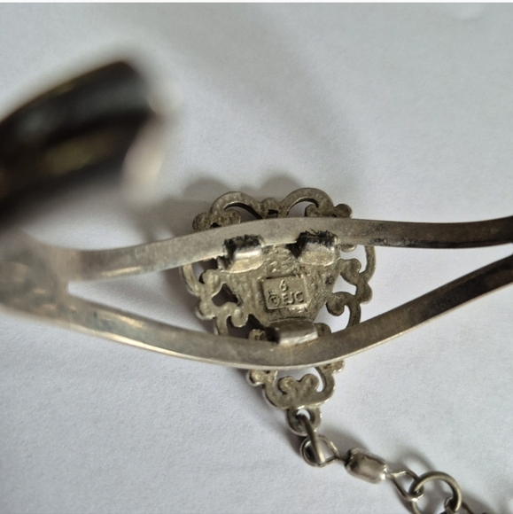 Vintage Ejc Turquoise Bracelet With Ring - Picture 7 of 9